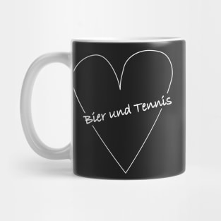 Bier und Tennis Geschenk Tennisspieler Tennisfan Mug